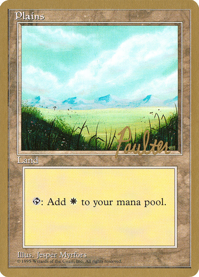 Plains (pp366) (Preston Poulter) [Pro Tour Collector Set] | Good Games North