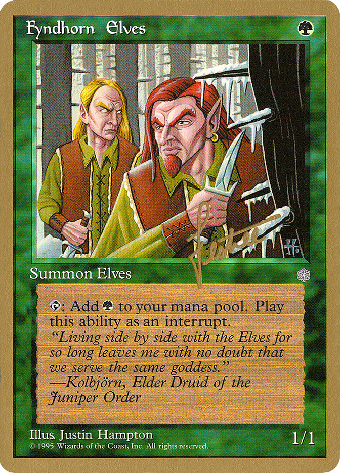 Fyndhorn Elves (Bertrand Lestree) [Pro Tour Collector Set] | Good Games North