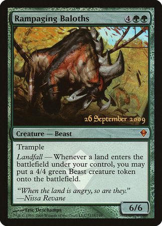 Rampaging Baloths [Zendikar Promos] | Good Games North