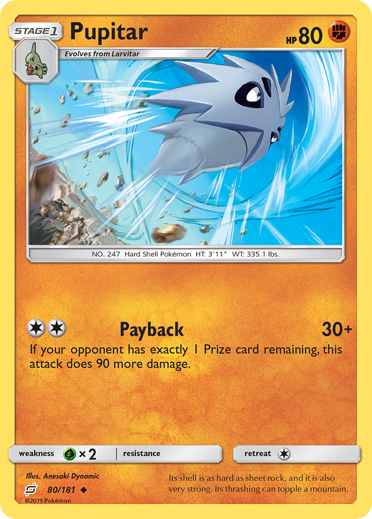 Pupitar (80/181) [Sun & Moon: Team Up] | Good Games North