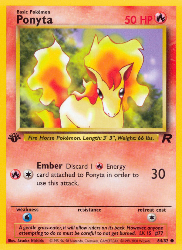 Ponyta (64/82) [Team Rocket 1st Edition] | Good Games North