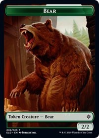 Bear // Food (15) Double-sided Token [Throne of Eldraine Tokens] | Good Games North