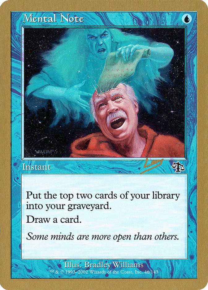 Mental Note (Raphael Levy) [World Championship Decks 2002] | Good Games North