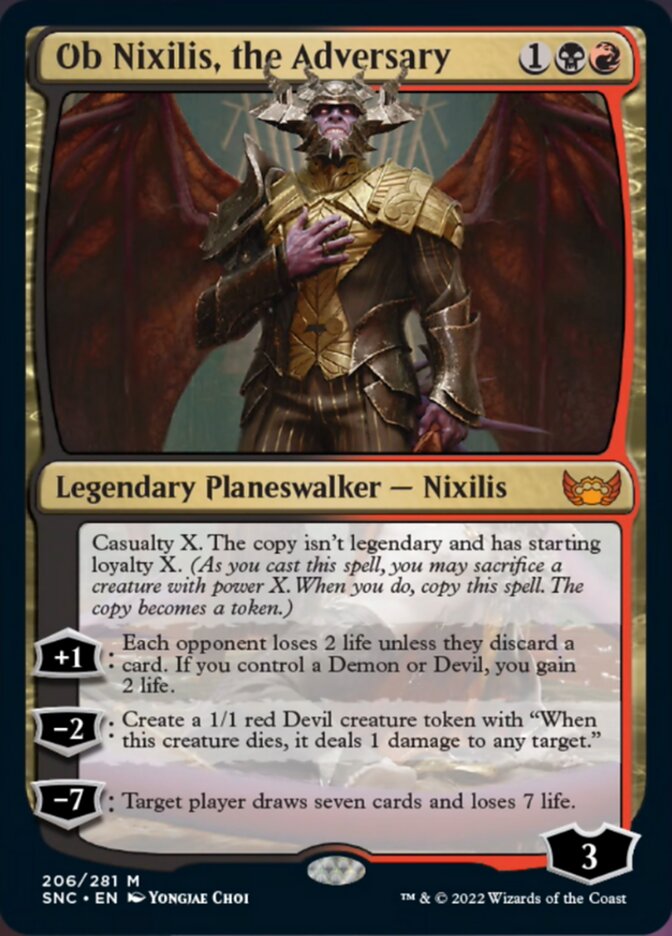 Ob Nixilis, the Adversary [Streets of New Capenna] | Good Games North