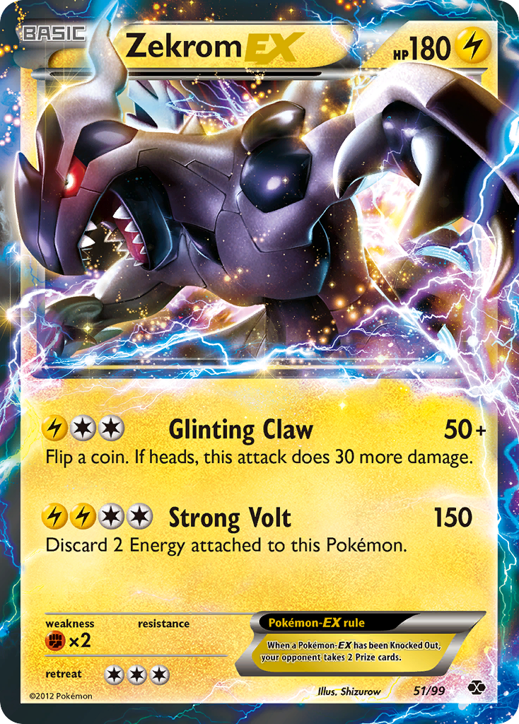 Zekrom EX (51/99) [Black & White: Next Destinies] | Good Games North