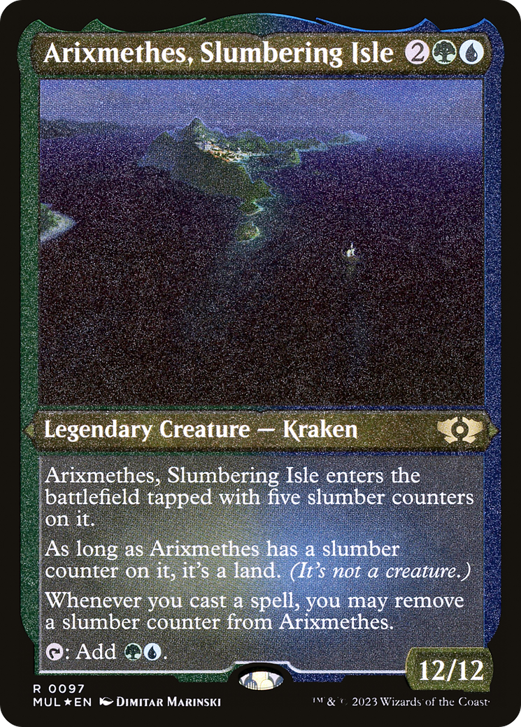 Arixmethes, Slumbering Isle (Foil Etched) [Multiverse Legends] | Good Games North