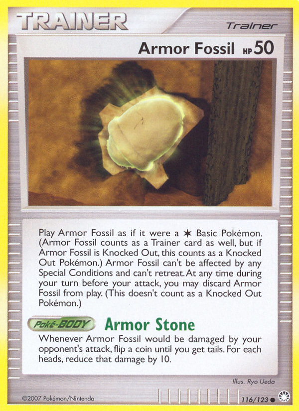 Armor Fossil (116/123) [Diamond & Pearl: Mysterious Treasures] | Good Games North