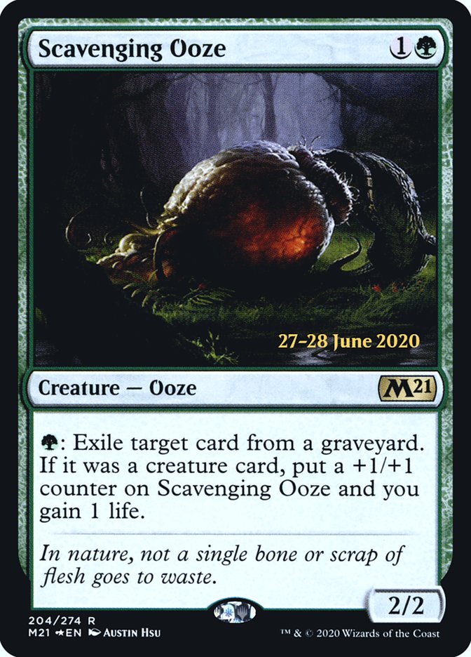 Scavenging Ooze  [Core Set 2021 Prerelease Promos] | Good Games North