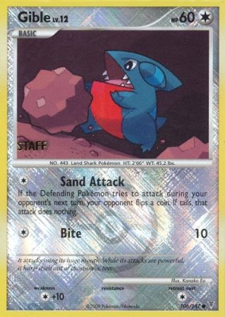 Gible (106/147) (Championship Promo Staff) [Platinum: Supreme Victors] | Good Games North