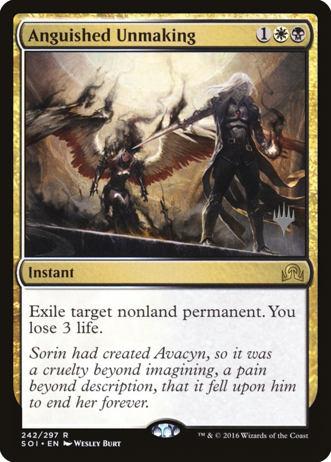 Anguished Unmaking (Promo Pack) [Shadows over Innistrad Promos] | Good Games North