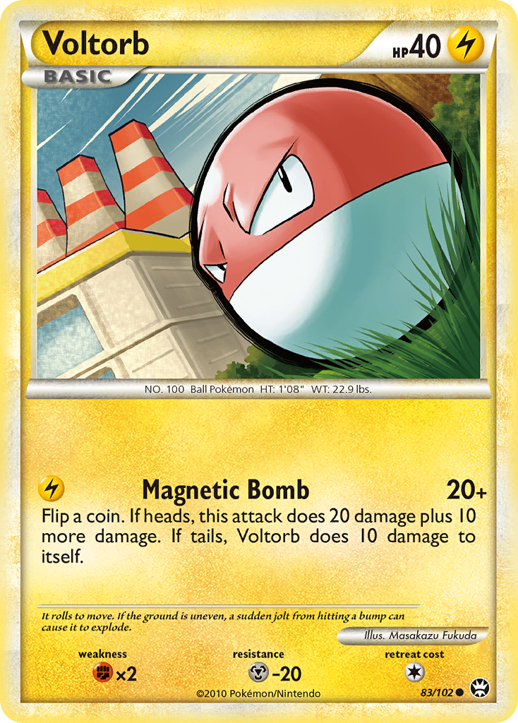 Voltorb (83/102) [HeartGold & SoulSilver: Triumphant] | Good Games North