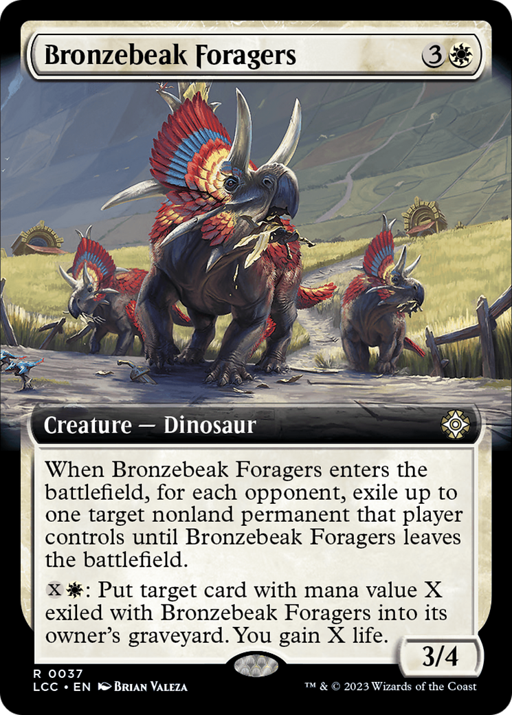 Bronzebeak Foragers (Extended Art) [The Lost Caverns of Ixalan Commander] | Good Games North