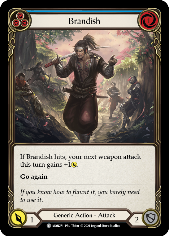 Brandish (Blue) [MON271-RF] 1st Edition Rainbow Foil | Good Games North