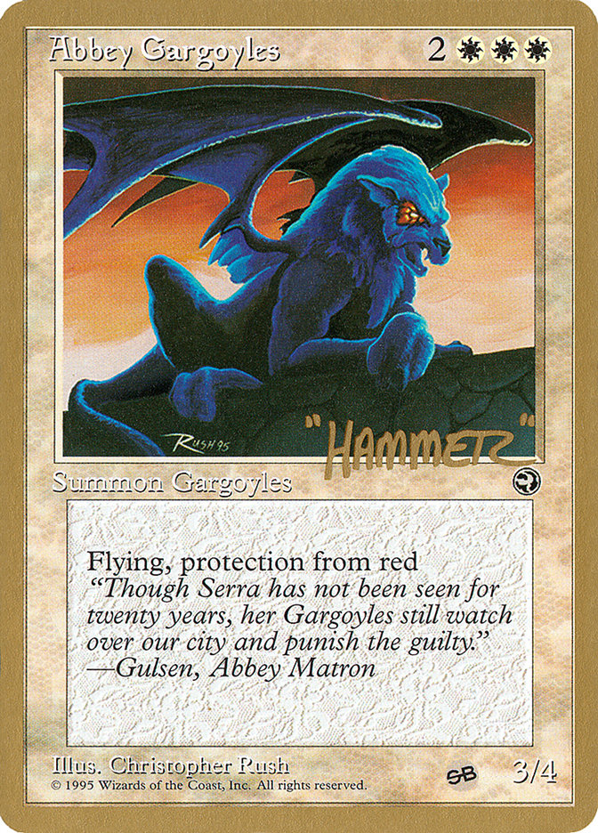 Abbey Gargoyles (Shawn "Hammer" Regnier) (SB) [Pro Tour Collector Set] | Good Games North