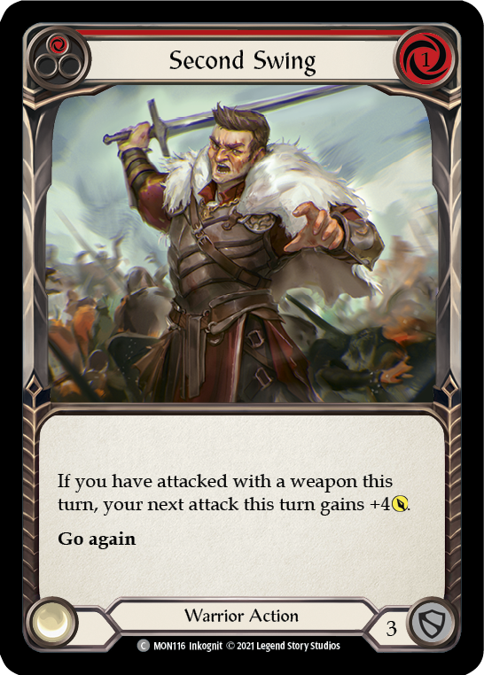 Second Swing (Red) [MON116-RF] 1st Edition Rainbow Foil | Good Games North