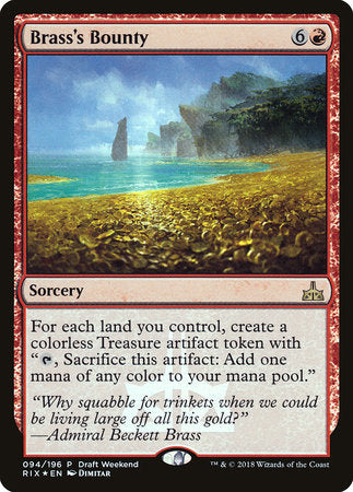 Brass's Bounty [Rivals of Ixalan Promos] | Good Games North