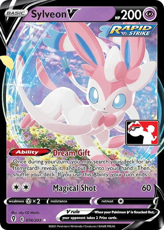 Sylveon V (074/203) [Prize Pack Series One] | Good Games North