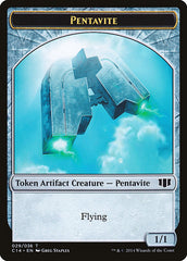 Myr // Pentavite Double-sided Token [Commander 2014 Tokens] | Good Games North