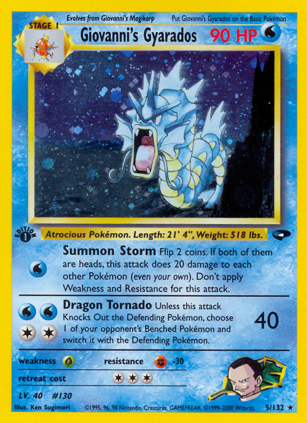 Giovanni's Gyarados (5/132) [Gym Challenge 1st Edition] | Good Games North