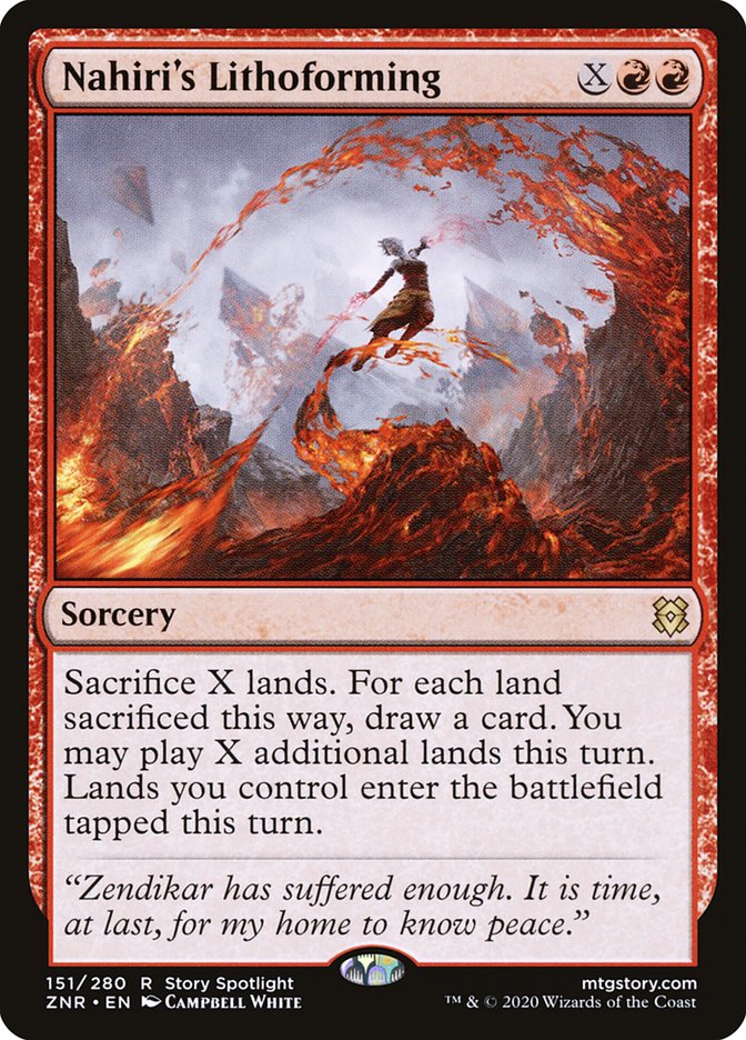 Nahiri's Lithoforming [Zendikar Rising] | Good Games North