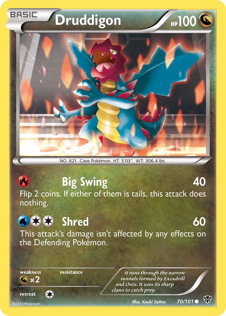 Druddigon (70/101) [Black & White: Plasma Blast] | Good Games North