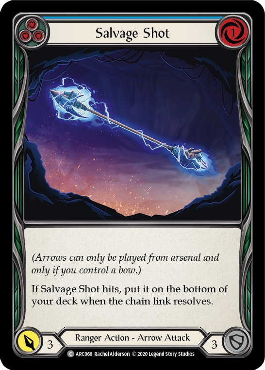 Salvage Shot (Blue) [U-ARC068] Unlimited Normal | Good Games North