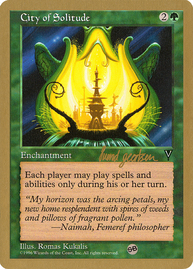 City of Solitude (Svend Geertsen) (SB) [World Championship Decks 1997] | Good Games North