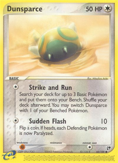 Dunsparce (60/100) [EX: Sandstorm] | Good Games North