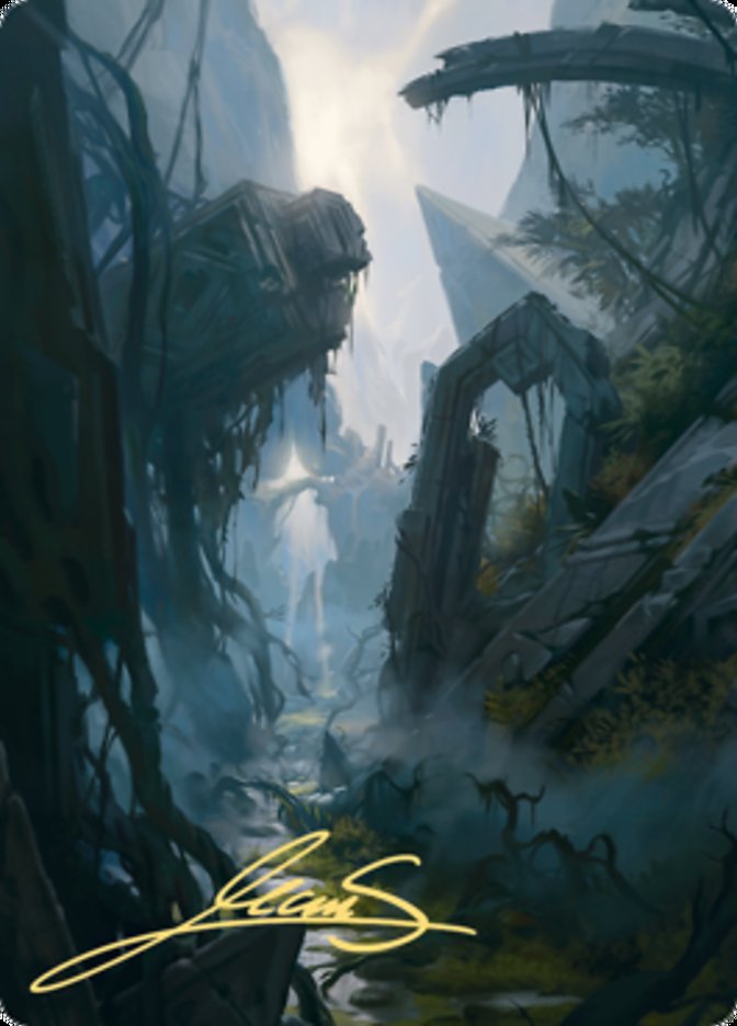 Swamp 2 Art Card (Gold-Stamped Signature) [Zendikar Rising Art Series] | Good Games North