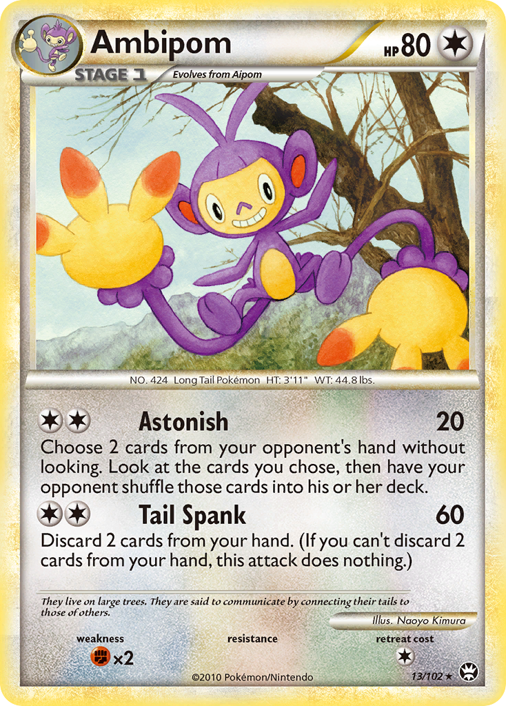 Ambipom (13/102) [HeartGold & SoulSilver: Triumphant] | Good Games North