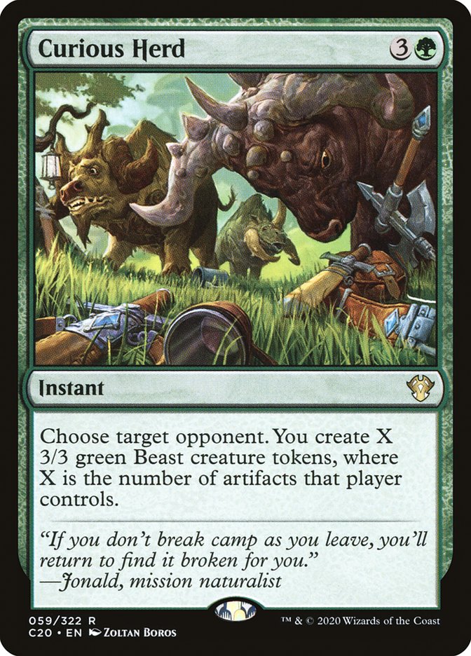 Curious Herd [Commander 2020] | Good Games North