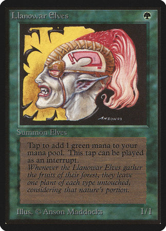 Llanowar Elves [Limited Edition Beta] | Good Games North