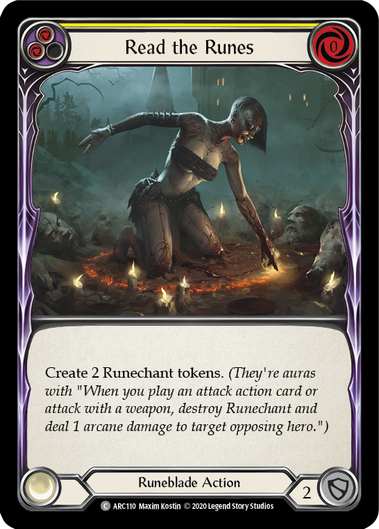 Read the Runes (Yellow) [U-ARC110] Unlimited Rainbow Foil | Good Games North