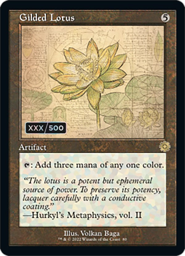 Gilded Lotus (Retro Schematic) (Serial Numbered) [The Brothers' War Retro Artifacts] | Good Games North