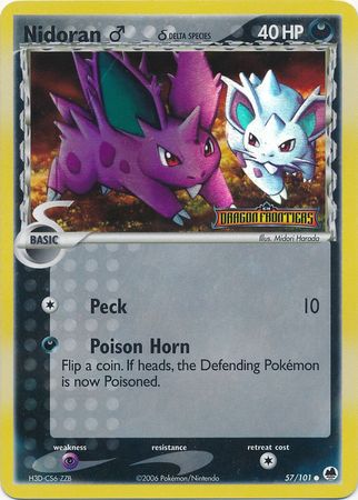 Nidoran (57/101) (Male) (Delta Species) (Stamped) [EX: Dragon Frontiers] | Good Games North