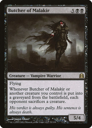 Butcher of Malakir [Commander 2011] | Good Games North