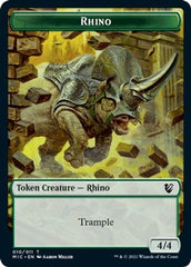 Rhino // Wolf Double-sided Token [Innistrad: Midnight Hunt Commander] | Good Games North