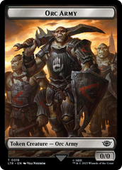 Orc Army (0019) // Food (0023) Double-Sided Token (Surge Foil) [The Lord of the Rings: Tales of Middle-Earth Tokens] | Good Games North
