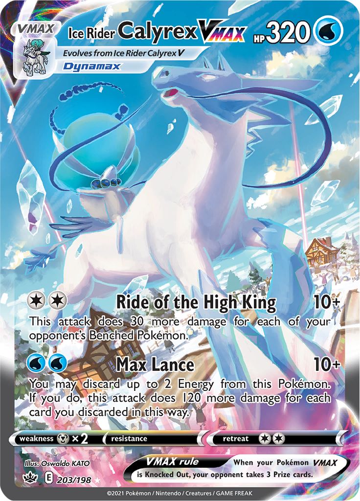 Ice Rider Calyrex VMAX (203/198) [Sword & Shield: Chilling Reign] | Good Games North