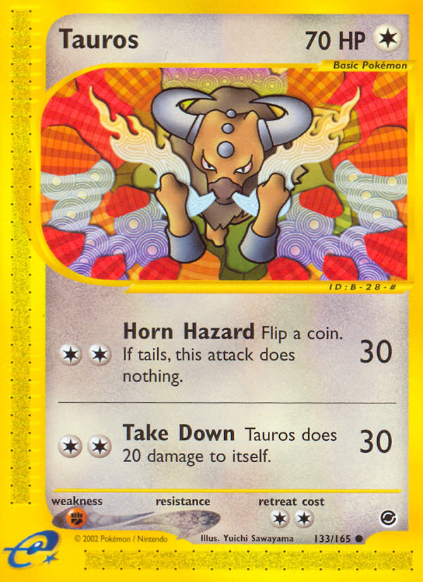 Tauros (133/165) [Expedition: Base Set] | Good Games North