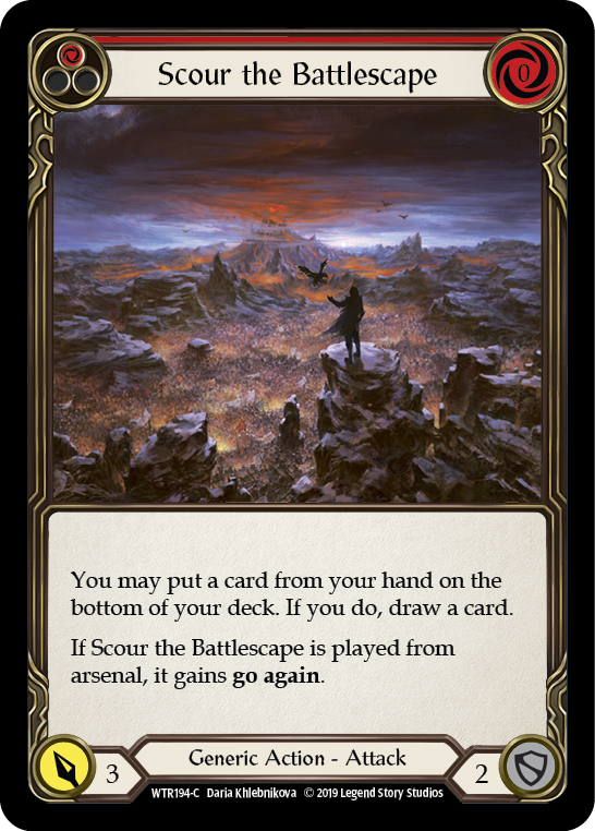 Scour the Battlescape (Red) [WTR194-C] Alpha Print Normal | Good Games North