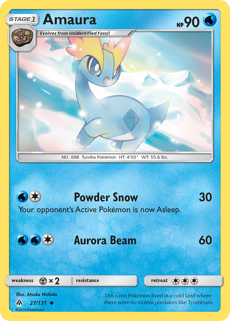 Amaura (27/131) [Sun & Moon: Forbidden Light] | Good Games North