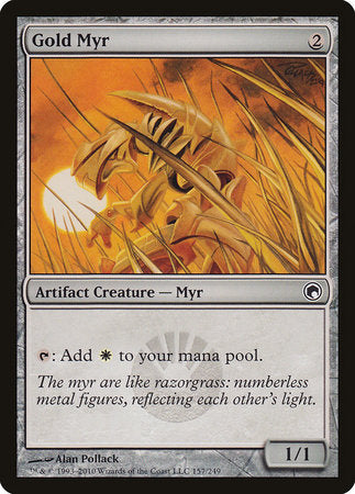 Gold Myr [Scars of Mirrodin] | Good Games North