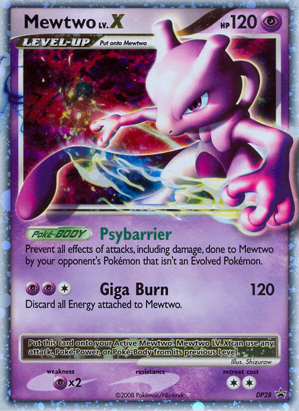 Mewtwo LV.X (DP28) [Diamond & Pearl: Black Star Promos] | Good Games North