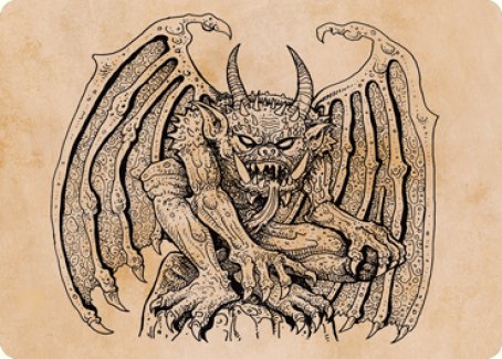 Cloister Gargoyle (Showcase) Art Card [Dungeons & Dragons: Adventures in the Forgotten Realms Art Series] | Good Games North