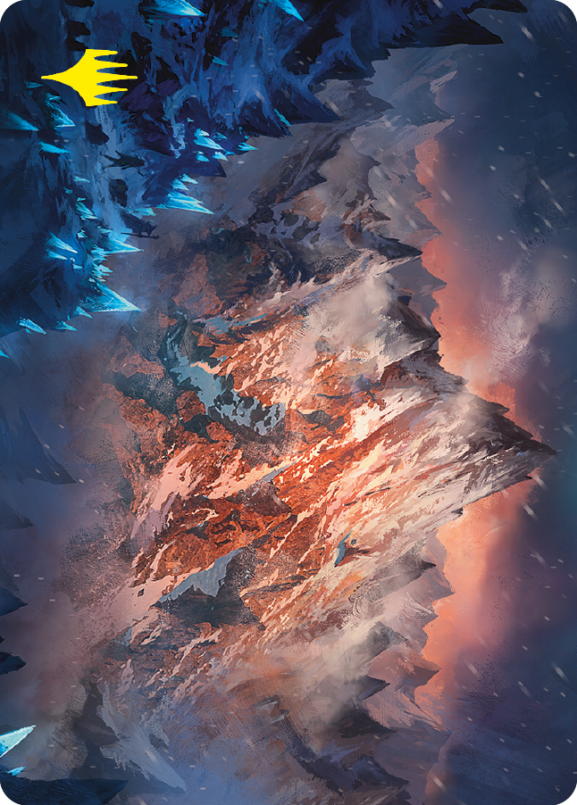 Mountain Art Card (Gold-Stamped Signature) [The Lord of the Rings: Tales of Middle-earth Art Series] | Good Games North