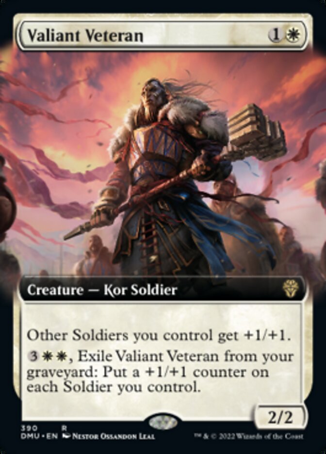 Valiant Veteran (Extended Art) [Dominaria United] | Good Games North