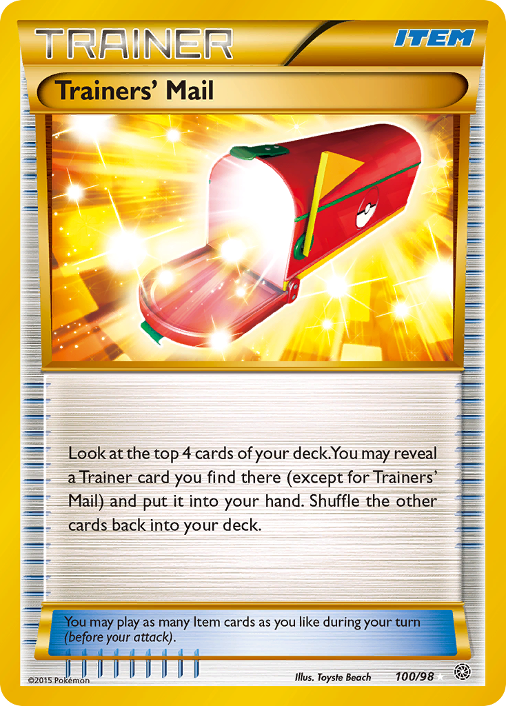 Trainers' Mail (100/98) [XY: Ancient Origins] | Good Games North