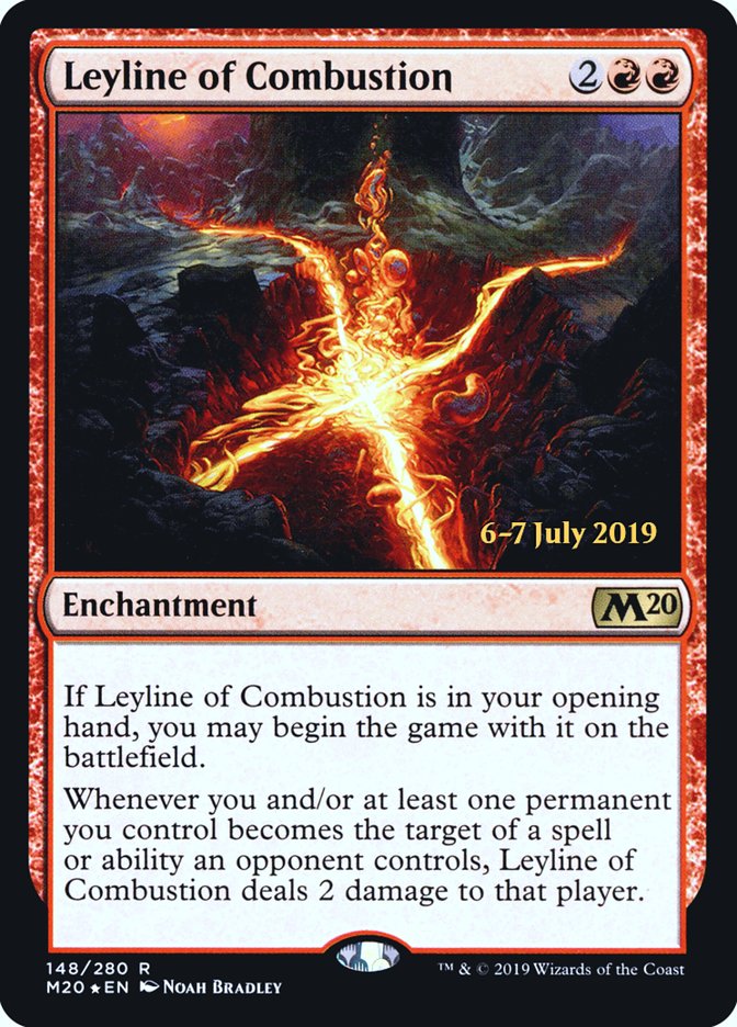 Leyline of Combustion  [Core Set 2020 Prerelease Promos] | Good Games North