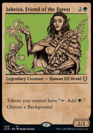 Jaheira, Friend of the Forest (Showcase) [Commander Legends: Battle for Baldur's Gate] | Good Games North